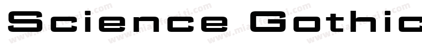 Science Gothic SemiBold Exp字体转换